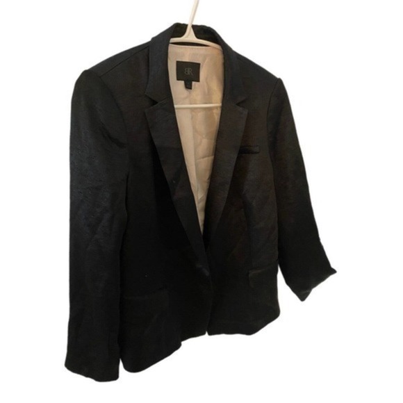 Banana Republic blazer jacket Black Blazer With Shimmer Size 10 - Picture 1 of 5